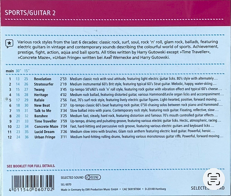 Rückseite Album
