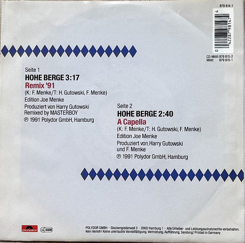 Rückseite Single