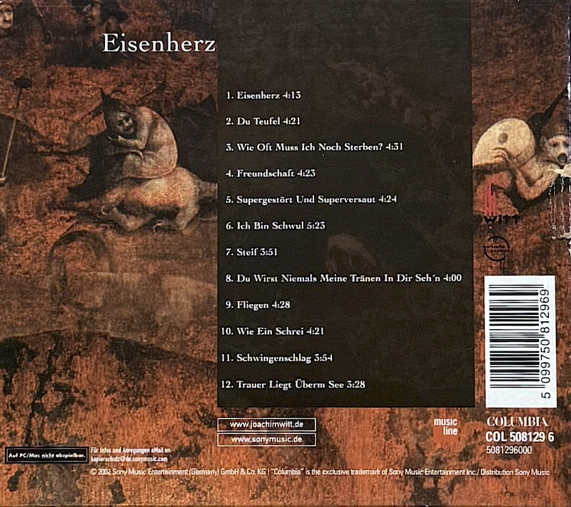 Rückseite Album